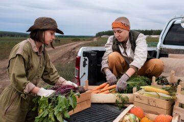 Organic farming, food waste reduction, and ethical eating.