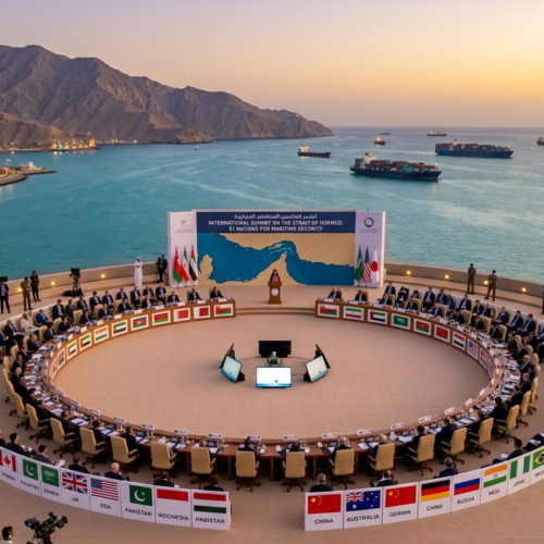 51 countries for an international summit on the Strait of Hormuz